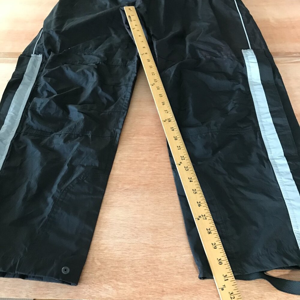 Frog Toggs Toadskinz Reflective Pants Men L Black Zip Pockets Waterproof Hunting - Picture 10 of 14
